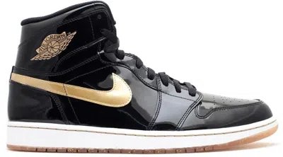 Pre-owned Jordan Men's  1 Retro (2013) Sneakers In Black/metallic Gold/white