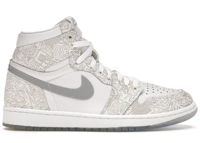 Pre-owned Jordan Men's  1 Retro 30th Anniversary Laser Sneakers In Laser White/reflective Silver