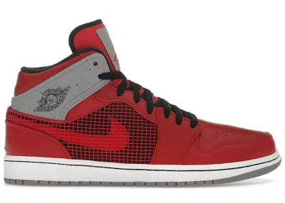 Pre-owned Jordan Men's  1 Retro 89 Sneakers In Fire Red/black/cement Grey In Multi