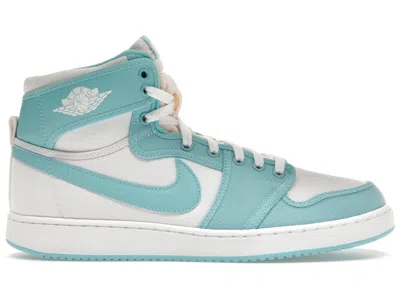 Pre-owned Jordan Men's  1 Retro Ajko Sneakers In Bleached Aqua/white In Multi