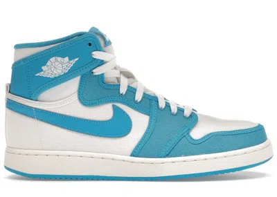 Pre-owned Jordan Men's  1 Retro Ajko Unc Sneakers In White/university Blue