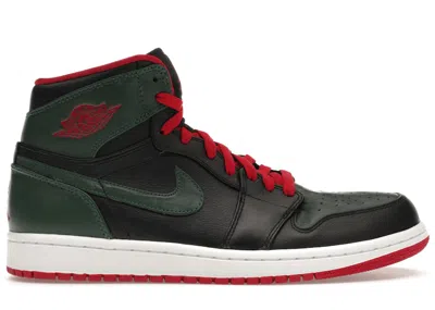 Pre-owned Jordan Men's  1 Retro Green Gucci Sneakers In Black/gym Red/gorge Green In Multi
