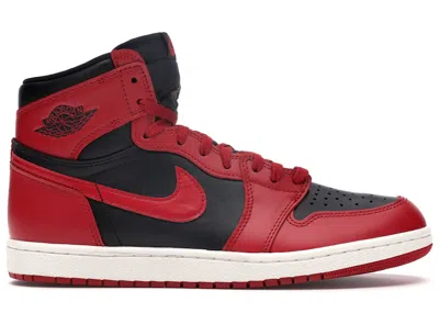 Pre-owned Jordan Men's  1 Retro High '85 Sneakers In Varsity Red/black