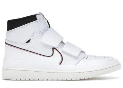 Pre-owned Jordan Men's  1 Retro High Double Strap Sneakers In White/black/sail In Multi