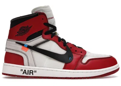 Pre-owned Jordan Men's  1 Retro High Off Chicago Sneakers In White/black/varsity Red In Multi