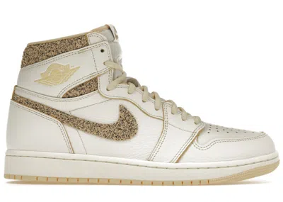 Pre-owned Jordan Men's  1 Retro High Og Craft Vibrations Of Naija Sneakers In Sail/pale Vanilla/black In Multi