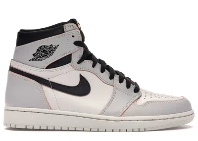 Pre-owned Jordan Men's  1 Retro High Og Defiant Sb Nyc To Paris Sneakers In Light Bone/black/crimson Tint In Multi