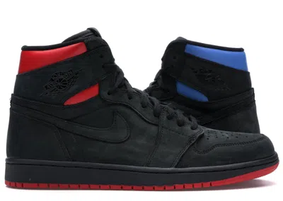 Pre-owned Jordan Men's  1 Retro High Og Quai 54 Sneakers In Black/italy Blue/university Red In Multi