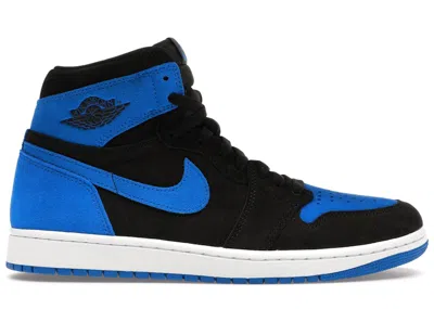 Pre-owned Jordan Men's  1 Retro High Og Royal Reimagined Sneakers In Black/royal Blue/white In Multi
