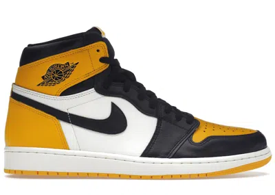 Pre-owned Jordan Men's  1 Retro High Og Sneakers In Taxi/black/sail