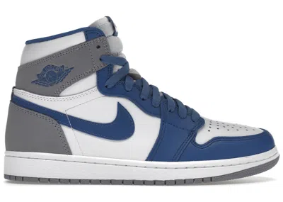 Pre-owned Jordan Men's  1 Retro High Og Sneakers In True Blue/white/cement Grey In Multi