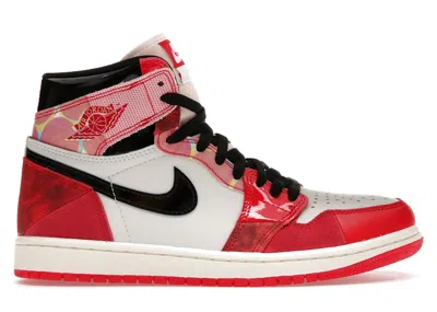 Pre-owned Jordan Men's  1 Retro High Og Spiderman Across The Spiderverse Sneakers In University Red/black/white