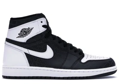 Pre-owned Jordan Men's  1 Retro High Re2pect (derek Jeter) Sneakers In Black/white