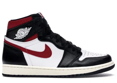 Pre-owned Jordan Men's  1 Retro High Sneakers In Black/gym Red/white