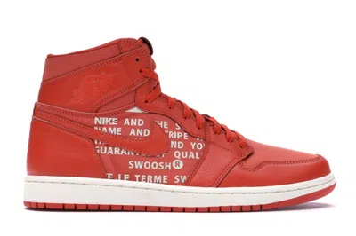 Pre-owned Jordan Men's  1 Retro High Sneakers In Vintage Coral/sail