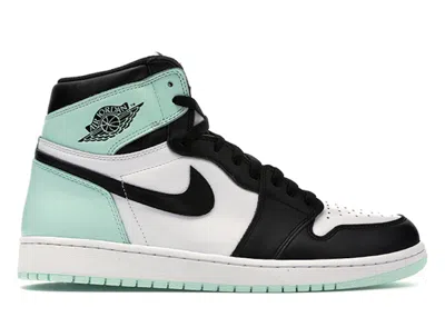 Pre-owned Jordan Men's  1 Retro High Sneakers In White/black/igloo