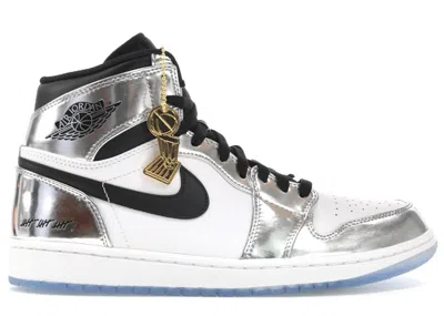 Pre-owned Jordan Men's  1 Retro High Think 16 Pass The Torch Sneakers In Chrome/black/white In Multi