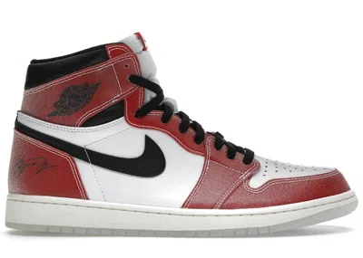 Pre-owned Jordan Men's  1 Retro High Trophy Room Chicago Sneakers In White/varsity Red/sail