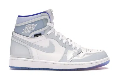 Pre-owned Jordan Men's  1 Retro High Zoom Sneakers In White/racer Blue