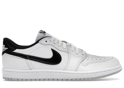 Pre-owned Jordan Men's  1 Retro Low '85 Metallic Sneakers In White/black/neutral Grey