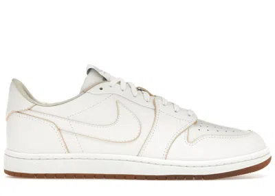 Pre-owned Jordan Men's  1 Retro Low '85 Wings White Sneakers In Summit White/wolf Grey/sanddrift