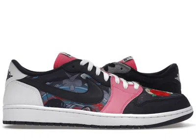 Pre-owned Jordan Men's  1 Retro Low Chinese New Year (2020) Sneakers In Color/black In Multi