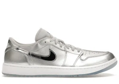 Pre-owned Jordan Men's  1 Retro Low Golf Gift Giving Pack Sneakers In Metallic Silver/photon Dust