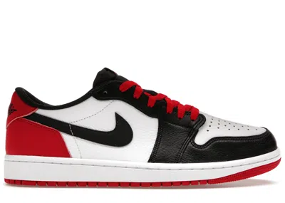 Pre-owned Jordan Men's  1 Retro Low Og Toe (2023) Sneakers In White/black/varsity Red