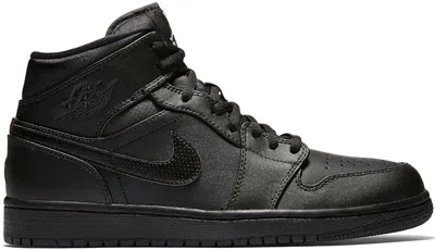 Pre-owned Jordan Men's  1 Retro Mid (2017) Sneakers In Black/white