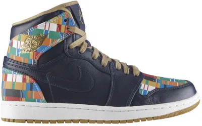 Pre-owned Jordan Men's  1 Retro Rttg D.c. Sneakers In Obsidian/metallic Gold/white