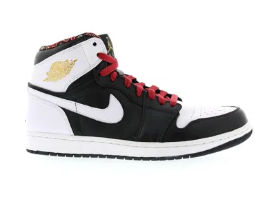 Pre-owned Jordan Men's  1 Retro Rttg Vegas Sneakers In Black/metallic Gold/gym Red In Multi