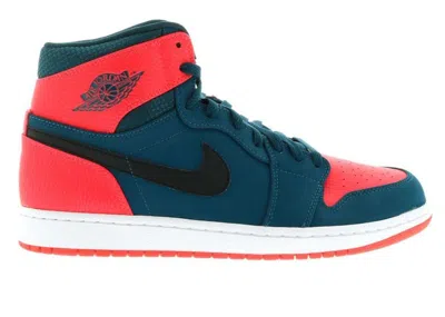 Pre-owned Jordan Men's  1 Retro Russell Westbrook Pe Sneakers In Dark Teal/black/infrared 23