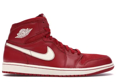 Pre-owned Jordan Men's  1 Retro Sneakers In Gym Red/sail
