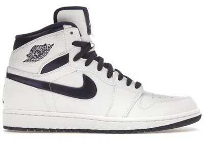 Pre-owned Jordan Men's  1 Retro Sneakers In White/grand Purple