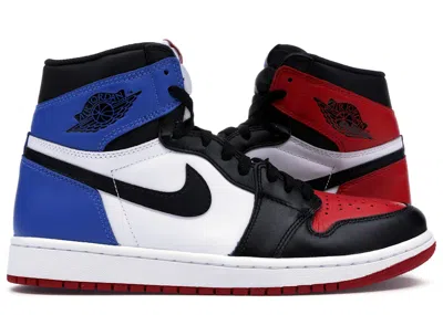 Pre-owned Jordan Men's  1 Retro Top 3 Sneakers In Black/varsity Red/varsity Royal In Multi