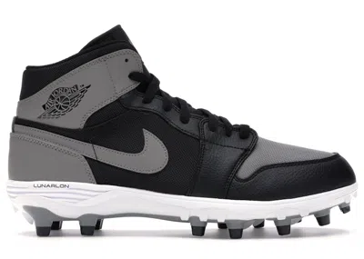 Pre-owned Jordan Men's  1 Td Mid Shadow Sneakers In Black/soft Grey/white In Multi