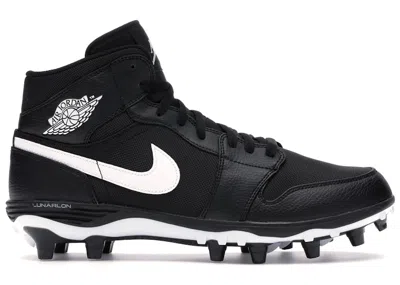 Pre-owned Jordan Men's  1 Td Mid Sneakers In Black/white