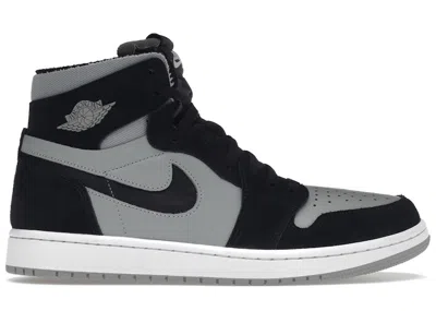 Pre-owned Jordan Men's  1 Zoom Cmft Sneakers In Black/light Smoke Grey/white