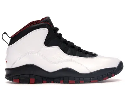 Pre-owned Jordan Men's  10 Retro Chicago Bulls (2012) Sneakers In White/varsity Red/black In Multi