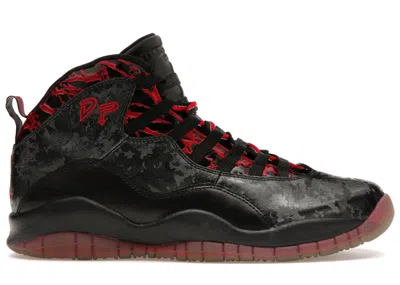 Pre-owned Jordan Men's  10 Retro Doernbecher Sneakers In Black/gym Red In Multi