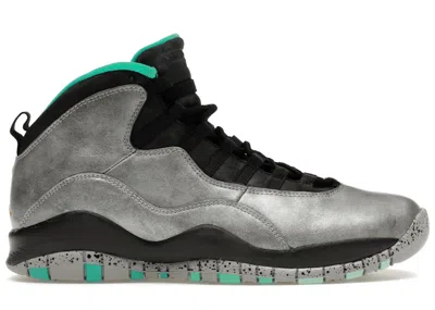Pre-owned Jordan Men's  10 Retro Lady Of Liberty 30th Anniversary Sneakers In Dust/metallic Gold/black In Multi