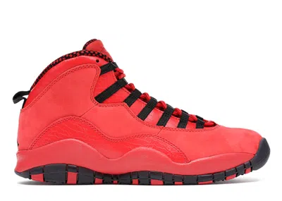 Pre-owned Jordan Men's  10 Retro Steve Wiebe Hoh Sneakers In University Red/black In Multi