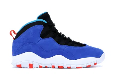 Pre-owned Jordan Men's  10 Retro Tinker Sneakers In Racer Blue/team Orange/black In Multi