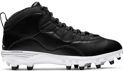 Pre-owned Jordan Men's  10 Td Mid Sneakers In Black/white