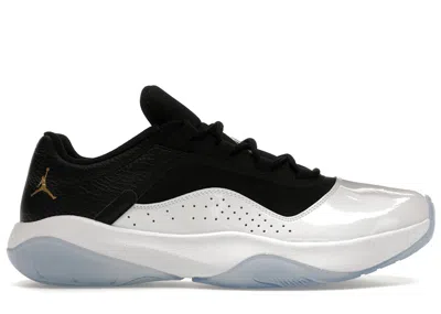 Pre-owned Jordan Men's  11 Cmft Low Gold Sneakers In Black/white/metallic Gold
