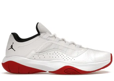 Pre-owned Jordan Men's  11 Cmft Low Sneakers In White/varsity Red