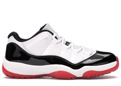 Pre-owned Jordan Men's  11 Retro Low Concord Bred Sneakers In White/gym Red/black In Multi