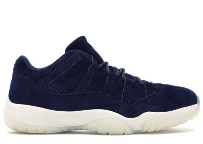 Pre-owned Jordan Men's  11 Retro Low Derek Jeter Re2pect Sneakers In Binary Blue/sail