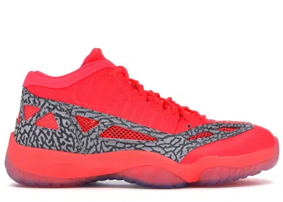 Pre-owned Jordan Men's  11 Retro Low Ie Sneakers In Flash Crimson/cement Grey