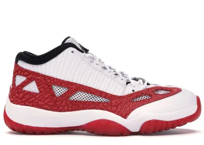 Pre-owned Jordan Men's  11 Retro Low Ie Sneakers In White/gym Red/black In Multi